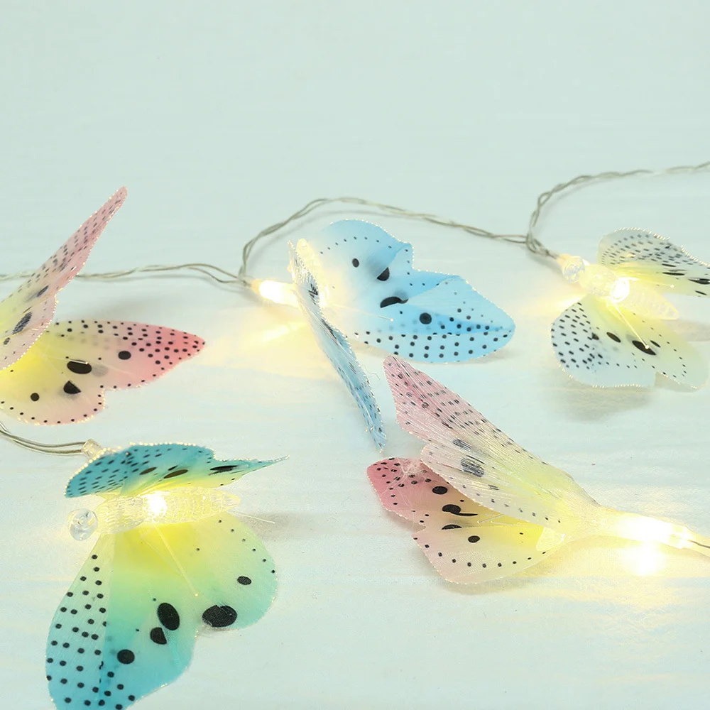 

10LED Butterfly LED String Lights Waterproof Christmas Tree Indoor Decor Halloween Valentine's Day Romantic Atmosphere