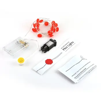 

ICOCO 20 LED Diamond Shaped String Lights Copper Wire AA Battery Powered Fairy Light Lamp for Holiday Party Decoration Lamp SALE