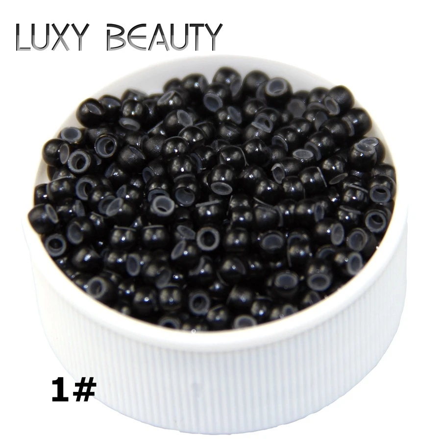 500pcs Silicone Hair Beads Nano Ring Micro Beads Fashion Salon Hairstylist Dreadlock Hair Extension Tools 8 Colors