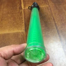 Уличный светодиодный зеленый мигающий светильник Предупреждение дорожного движения, Жесткая ПВХ палочка, полицейский реф, палочка, инструмент безопасности