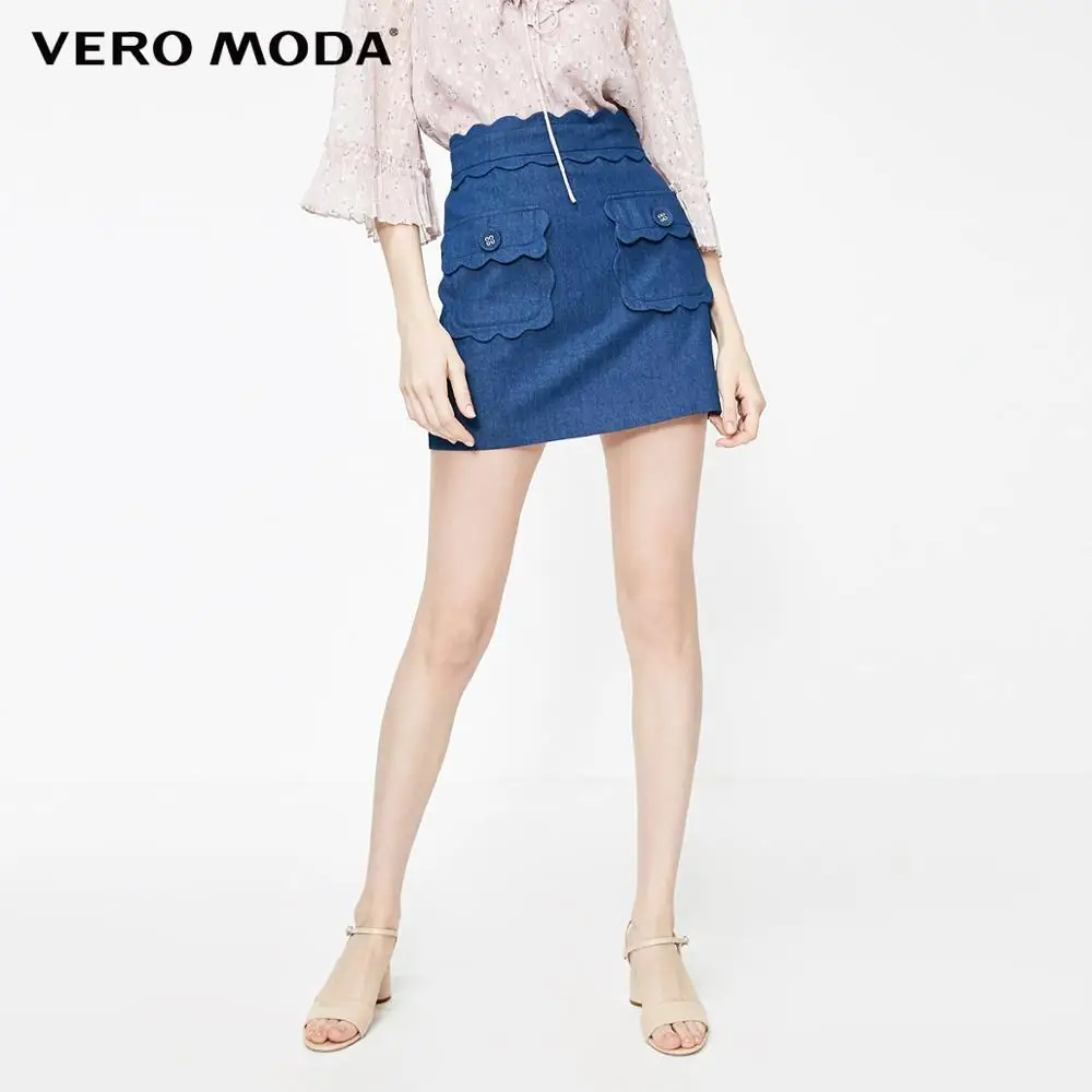 vero moda denim skirt