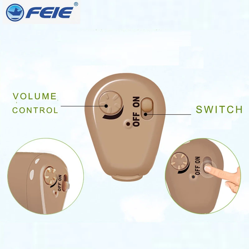 Слуховой аппарат, слуховой аппарат, чистый цифровой слуховой аппарат, маленький Невидимый звук, усилитель, перезаряжаемый, Мини, Регулируемый тон, в ухо, S-216