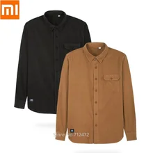 Xiaomi MITOWNLIFE хлопковая Рабочая Рубашка Мужская Удобная классическая куртка с длинным рукавом рабочая одежда Рабочая Униформа Рубашки
