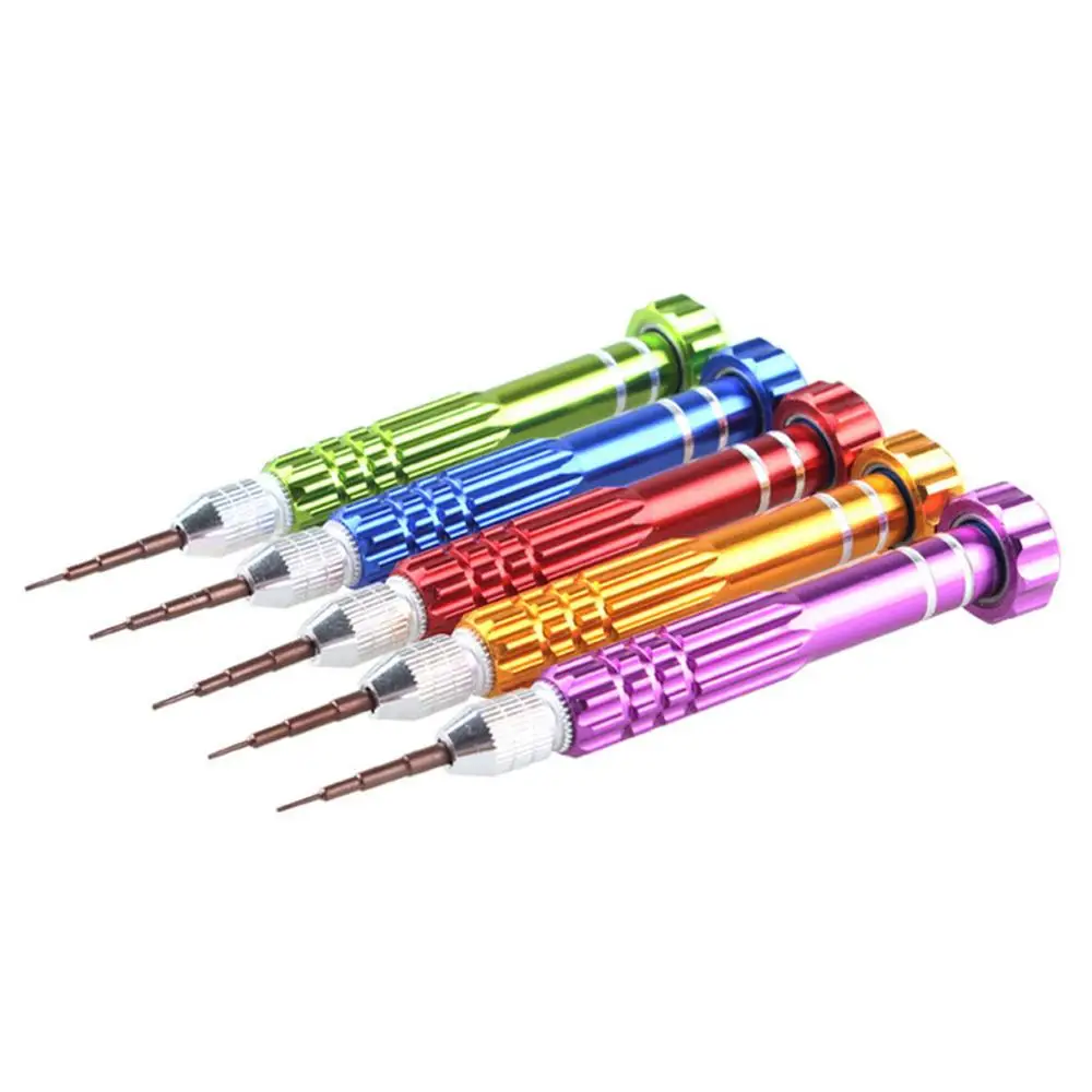 

5-in-1 Aluminum Screwdriver Screwdriver Phone Disassemble Maintenance Tools Combination Set Precision Screwdriver Group