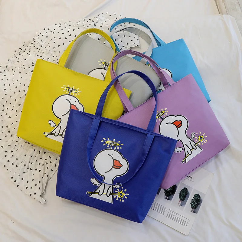 Стиль Женская нейлоновая сумка большая вместительность модная повседневная сумка для покупок женская сумка