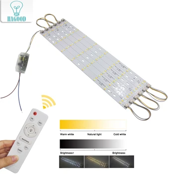 

24W dimmable LED ceiling lamp luminous three-color adjust 5730SMD light source illumination infrared control bedroom downlight