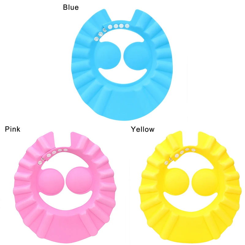 1 шт., новинка,, водонепроницаемая шапочка для душа, регулируемые наушники, шампунь, шапка, полезная Детская ванна, водонепроницаемая шапочка для душа