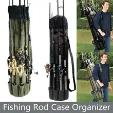 Черная/зеленая Рыболовная Сумка Портативные Многофункциональные полиэфирные рыболовные сумки Сумка для удочки Чехол Рыболовные снасти Инструменты сумка для хранения