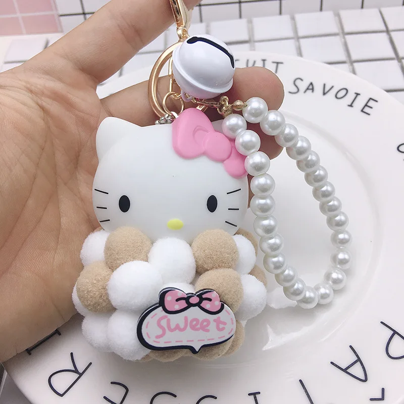 Плюшевый KT Cat Hair Ball Любовь Подвеска для ордена пузырьковый Кот брелок кукла-сумка Подвеска Kawaii брелок милые плюшевые брелоки детские игрушки