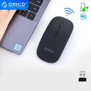 

ORICO Wireless Mouse Rechargeable Computer 1600 DPI Adjustable 2.4GHz USB Mouse Silent USB Optical Mice Ergonomic for PC Laptop