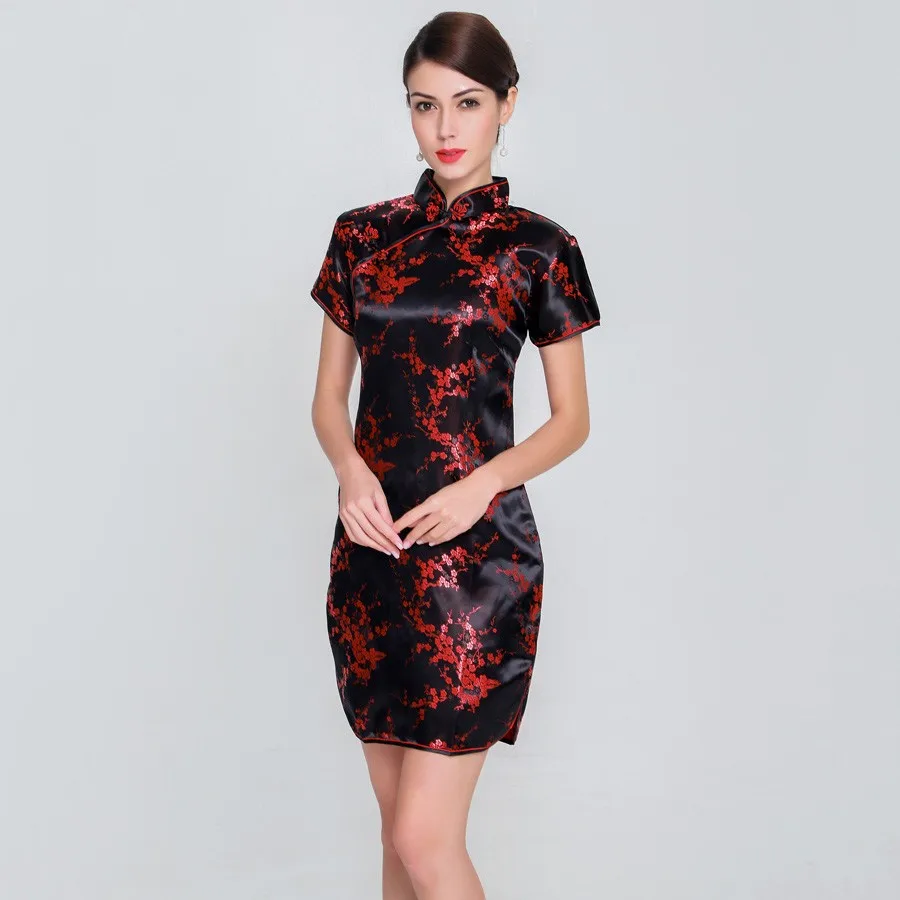 Elegant Slim Plus Size Qipao New Chinese Female Rayon Dress Mandarin Collar Vintage Cheongsam Vestidos S-3XL 4XL 5XL 6XL