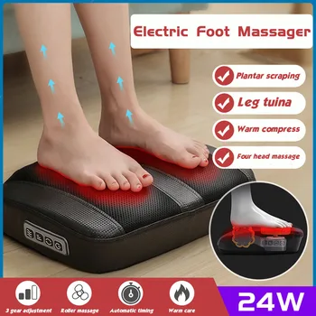 

3 Modes Electric Foot Massager Shiatsu Kneading Foot Calf Leg Plantar Massager Infrared With Heating Roller Massage Machine