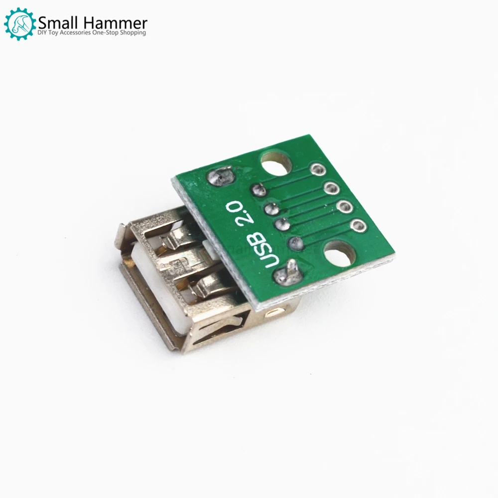 10 шт. USB женская головка для DIP 4p Встроенный адаптер плата припаянный мобильный телефон мощность 2,0