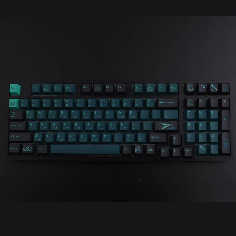 Pbt Keycap 137 Chaves Cherry Profile Dye-sub Personalizado Gmk Terror Abaixo Keycaps para Teclado Mecânico - Imagem 5