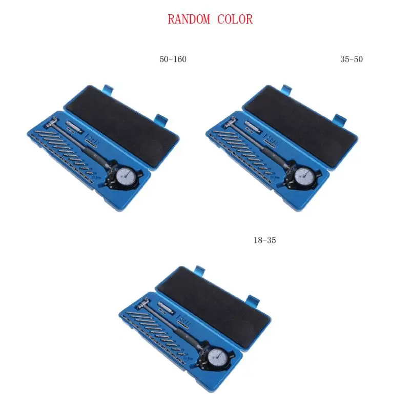 

Dial Bore Gauge Indicator Set Diameter Measuring 50-160mm 35-50mm 18-35mm 0.01mm High Precision Engine Cylinder Measurement Test