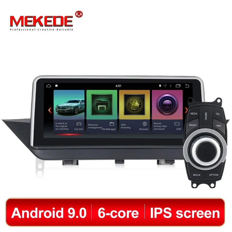 Sale Car multimedia player 6 core 4+32G PX6 Android 9 Car DVD player GPS navigation for BMW X1 E84 2009-2015 10.25