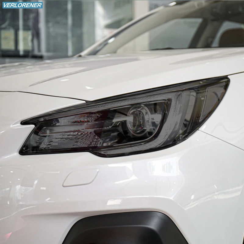 

2 Pcs Car Headlight Protective Film Smoked Black Tint Wrap Vinyl Transparent TPU Sticker For Subaru Outback 2020 2021