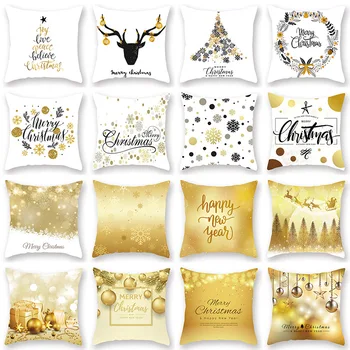 

Merry Christmas Tree Decorations Cushion Cover Christmas Decorations for Home Happy New Year 2020 Xmas Navidad Decoration 2019