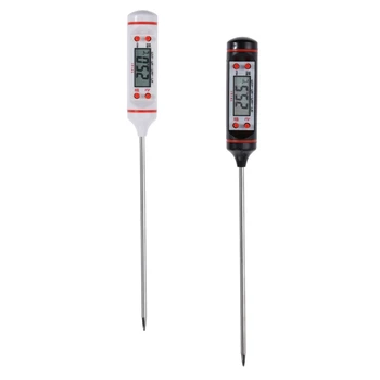 

Promotion! 2Pcs Kitchen Digital Bbq Food Thermometer Meat Cake Candy Fry Grill Dining Household Cooking Thermometer Gauges with