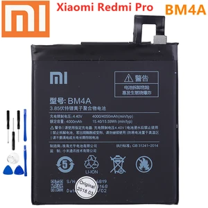 Chính Hãng Xiaomi BM4A 4000MAh Cho Xiaomi Redmi Pro Pin Pin Xiaomi 4000MAh BM4A Di Động Redmi Pro Pin Điện Thoại + Dụng Cụ