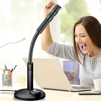 

3.5mm/USB Wired Condenser Microphone for Computer PC Desktop Laptop Notebook Sound Recording Gaming Microphones