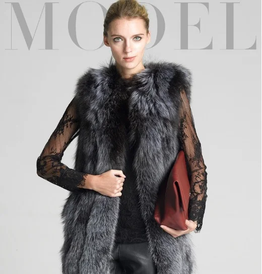 Manteau Fausse Fourrure Femme длинное винтажное женское меховое пальто больших размеров S-6XL тонкий искусственный жилет на лисьем меху Colete Feminino XL235