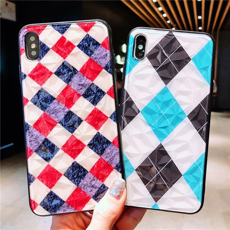 Simple British Style Plaid iphonexs MAX Phone Case iPhone 8/7plus Creative Shatter-resistant XR6 Applicable Fashion