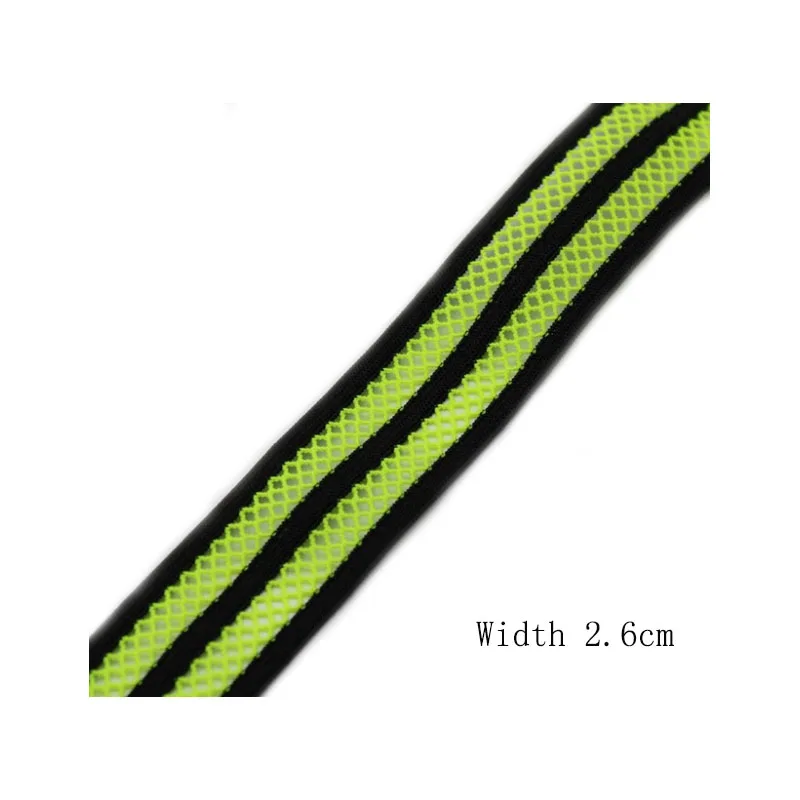 2.6 CM yellow 3 ярда цветной эластичный сетчатый эластичный пояс высокое качество свободные обтягивающие аксессуары для одежды багажная эластичная лента ширина около 2,5~ 4 см - Цвет: 2.6 CM yellow