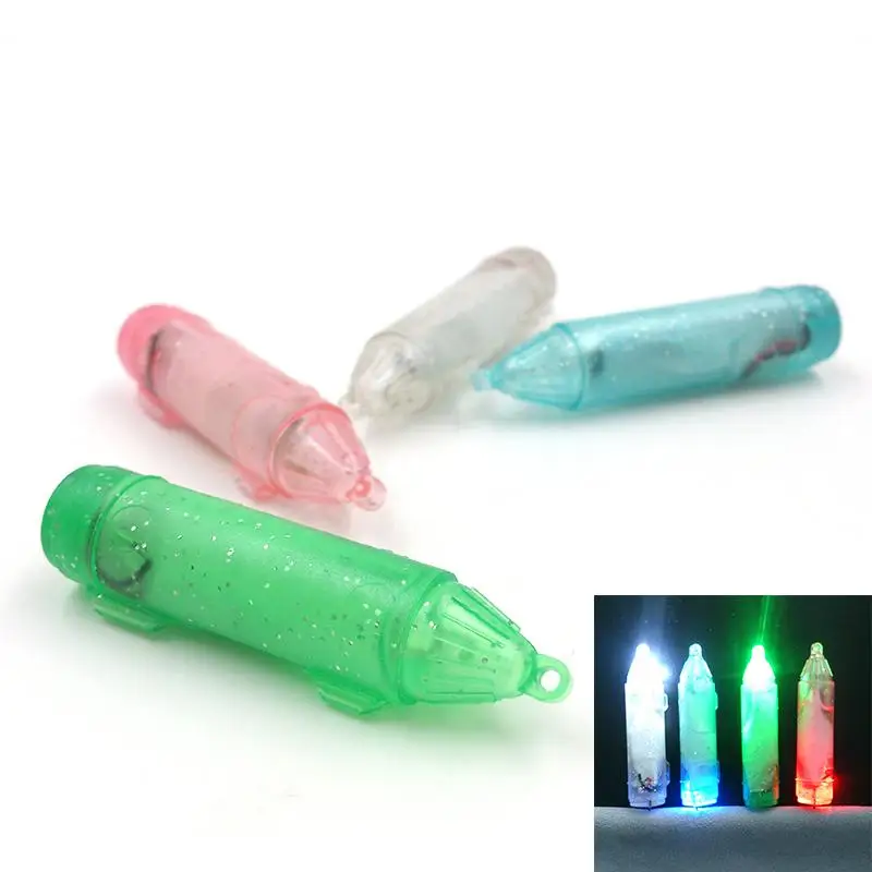 High Quality Mini LED Deep Drop Underwater Fishing Squid Fish Lure Light Flashing Lamp 4 Colors Fishing Lights