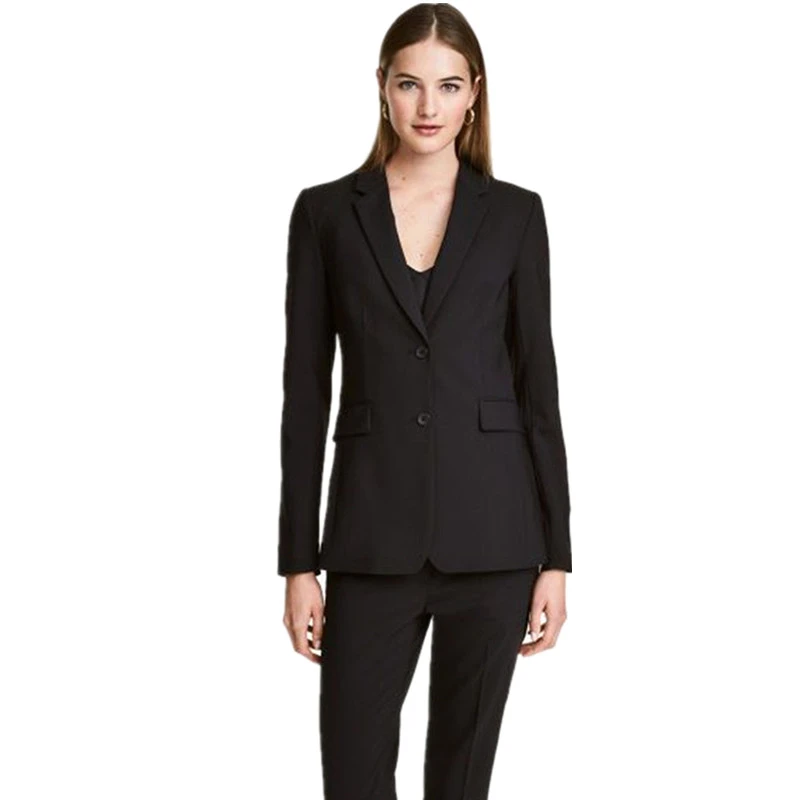 black trousers suit womens