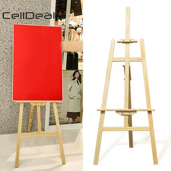 

Adjustable Without Bur Wooden Easel Artist Art Supplie Contemporary Exhibition Display Stand Shelf Studio Painting Easel 150 cm