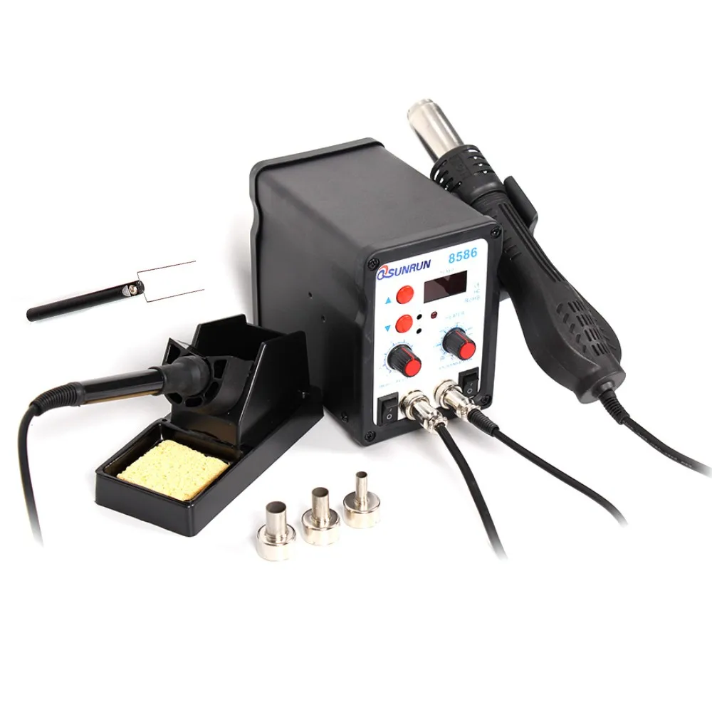 8586 SMD BGA паяльная станция 2-в-1 горячий воздух пистолет дующий холодным воздухом сварки паяльник для подключения к 8586 858D BGA+ инструмент для ремонта