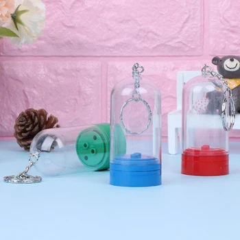 

NEW Minifigure Keychain Display Case Key Ring Building Blocks Models Toys