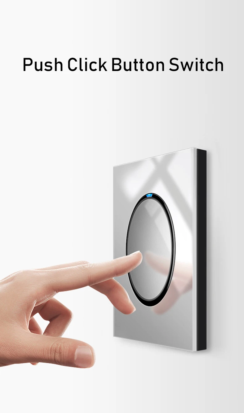 cinza, indicador LED, Push Return for Waterheator,