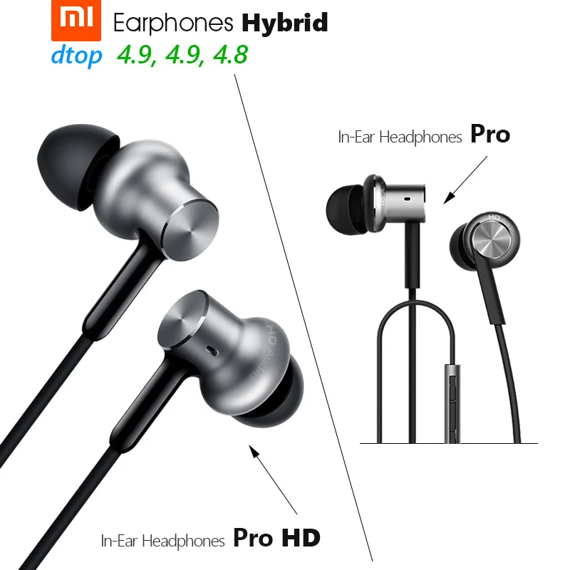 Оригинальные наушники Xiaomi Hybrid Pro HD с тройным и двойным динамическим драйвером