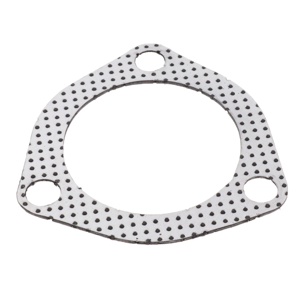 Plug and Play Car Triangle 3 Bolts High Exhaust Gaskets Flange 2.5 inch
