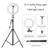 10" Selfie Ring Light Video Live Light Dimmable LED 26cm Photography Light ring lamp with 2M stripod stand for Makeup Youtube