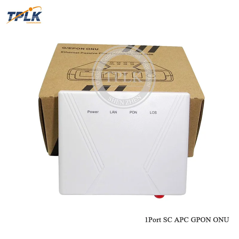 Горячая с разъемом SC APC, 1GE GPON ONU/ONT, с портом 1GE, Пользовательский логотип английская версия