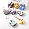 High-grade Cartoon Key Cover with Small LED Lamp Soft Silicone Protective Case Key Control Dust Cover Holder Key Chain Pendant 5