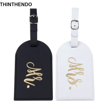 

Fashion Travel Luggage Tags Mr Mrs Wedding Bridal Gift Cute Identifier Suitcase