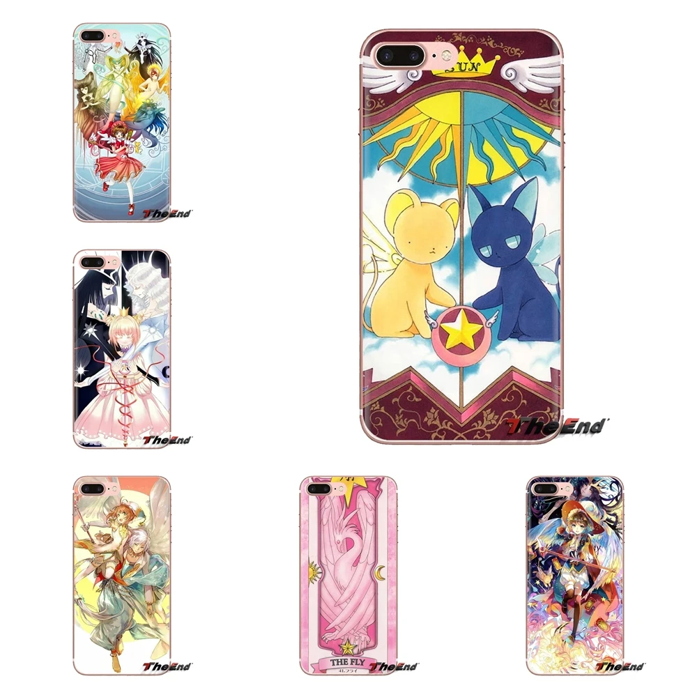 Для samsung Galaxy S3 S4 S5 мини S6 S7 край S8 S9 S10 Plus Note 3 4 5 8 9 искатель карт Sakura card captor