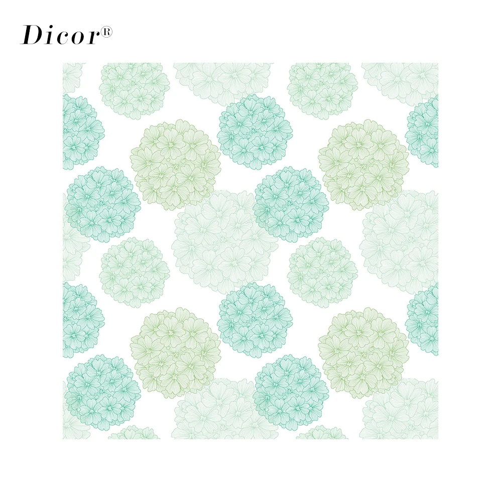 

Hydrangea Macrophylla Decorative Window Sticker Flowers Frosted Opaque Privacy Film Window for Home Decor Wedding Decoration