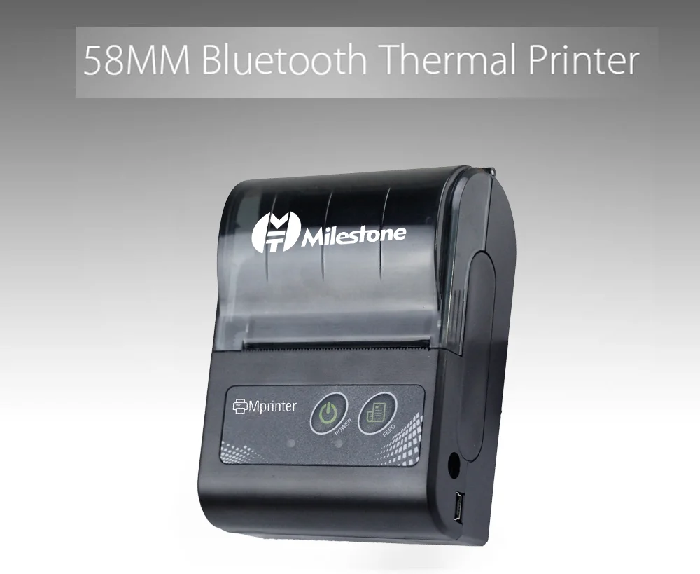 Термопринтер bluetooth чековый ios android windows pos мини Карманный USB термопринтер