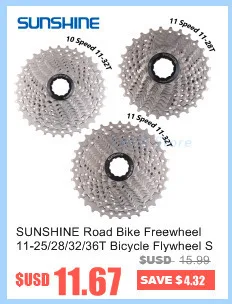 SUNSHINE 9 S 11-32T колеса дорожный велосипед маховик сталь 9 скоростей кассета Звездочка 11-32T совместима с запчастями SHIMANO R3000