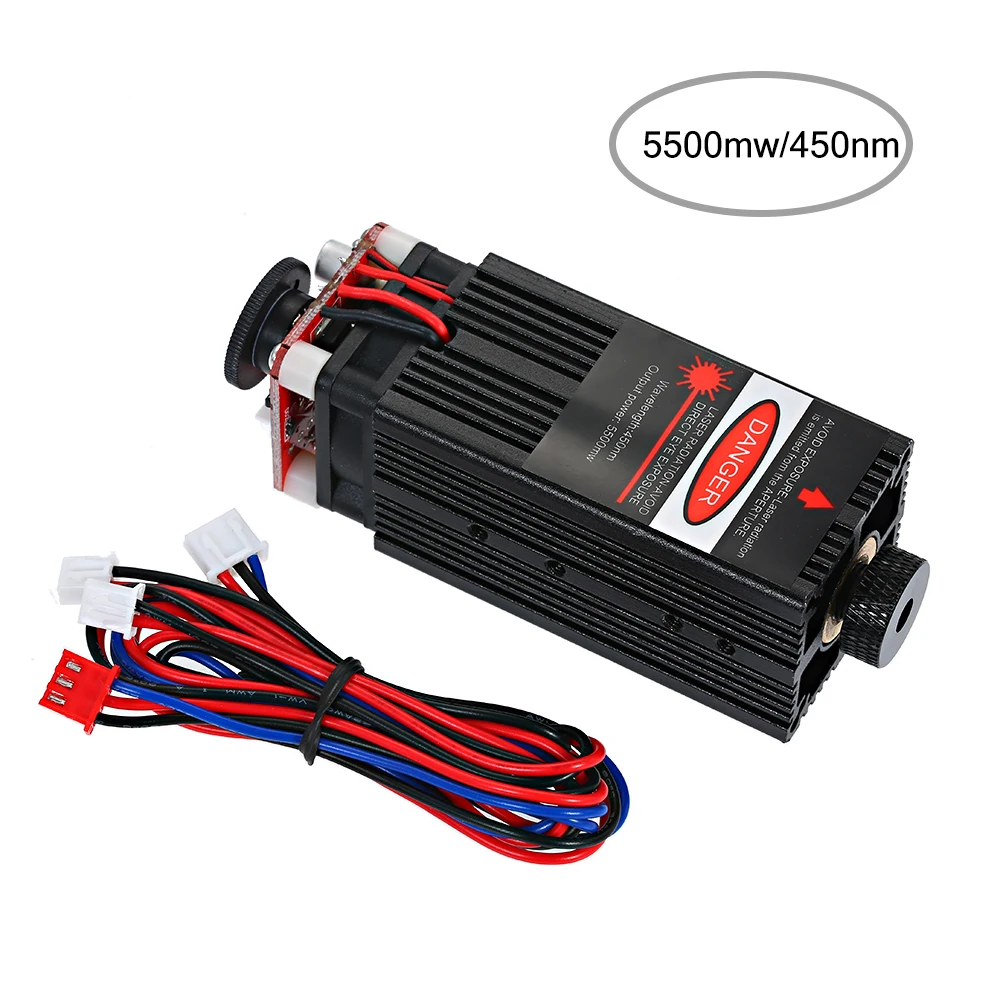 

500mw/ 2500mw/5500mw Professional High Stability Laser Head Focusable For CNC Engraving Laser Engraving