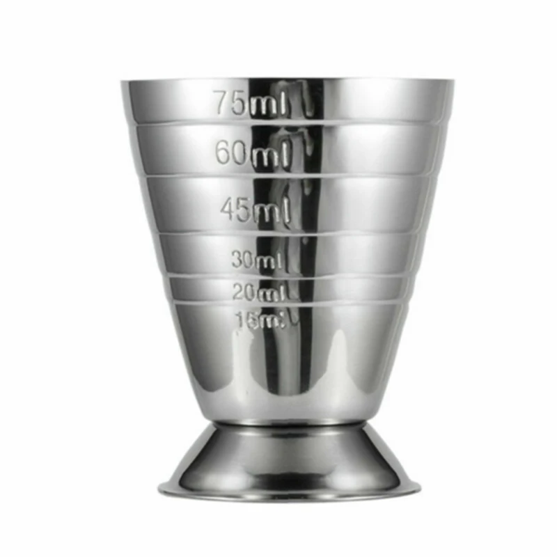 75ml Stainless Steel Measure Cup Drink  Alcohol Bartending Wine Tools Bar Cafe