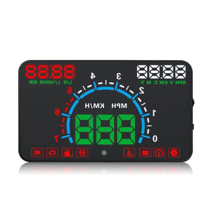OBDII HUD ڵ ÷,  ÷  ÷,  溸,  Һ ÷, Hud  E350, 5.8 ġ ȭ