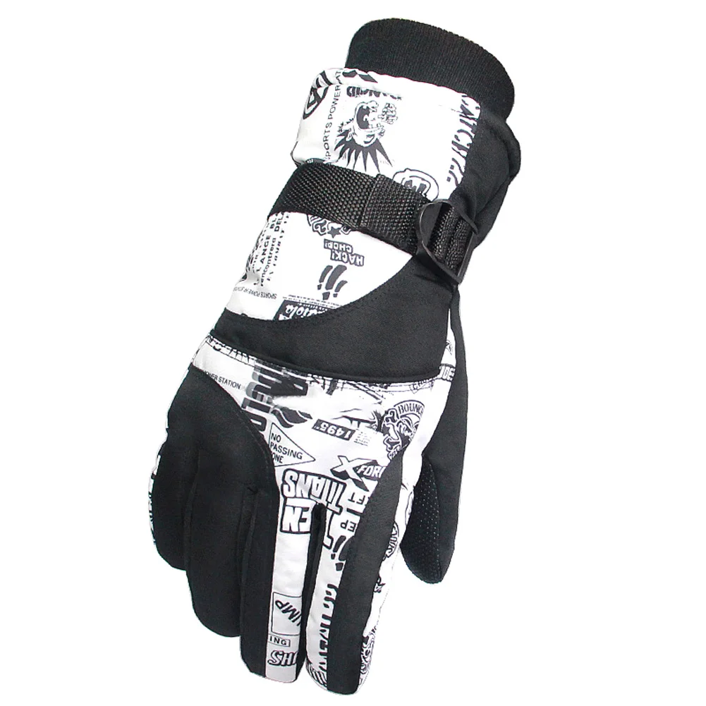1 Pair Ski Gloves Warm Windproof Anti-slip for Winter Outdoor Snow Motorcycle Cycling ASD88 - Цвет: 11