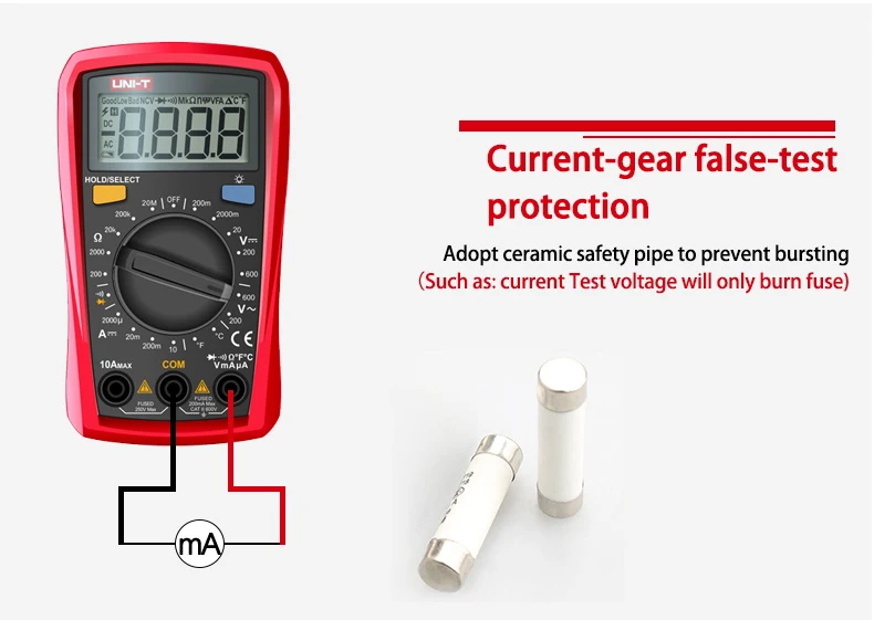 lcd ac dc 2mf capacitância ncv tester