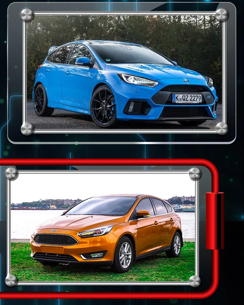 DY_L Набор для автостайлинга для Ford Focus фары- фокусировка головная лампа светодиодный DRL ближнего света HID Дальний свет